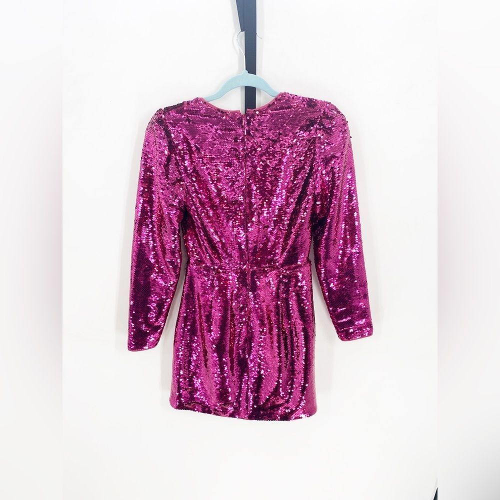 Talulah NWT For Now Mini Sequin Pink Dress Sz S - Picture 7 of 7